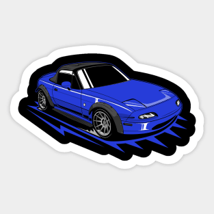 Blue miata classic Sticker